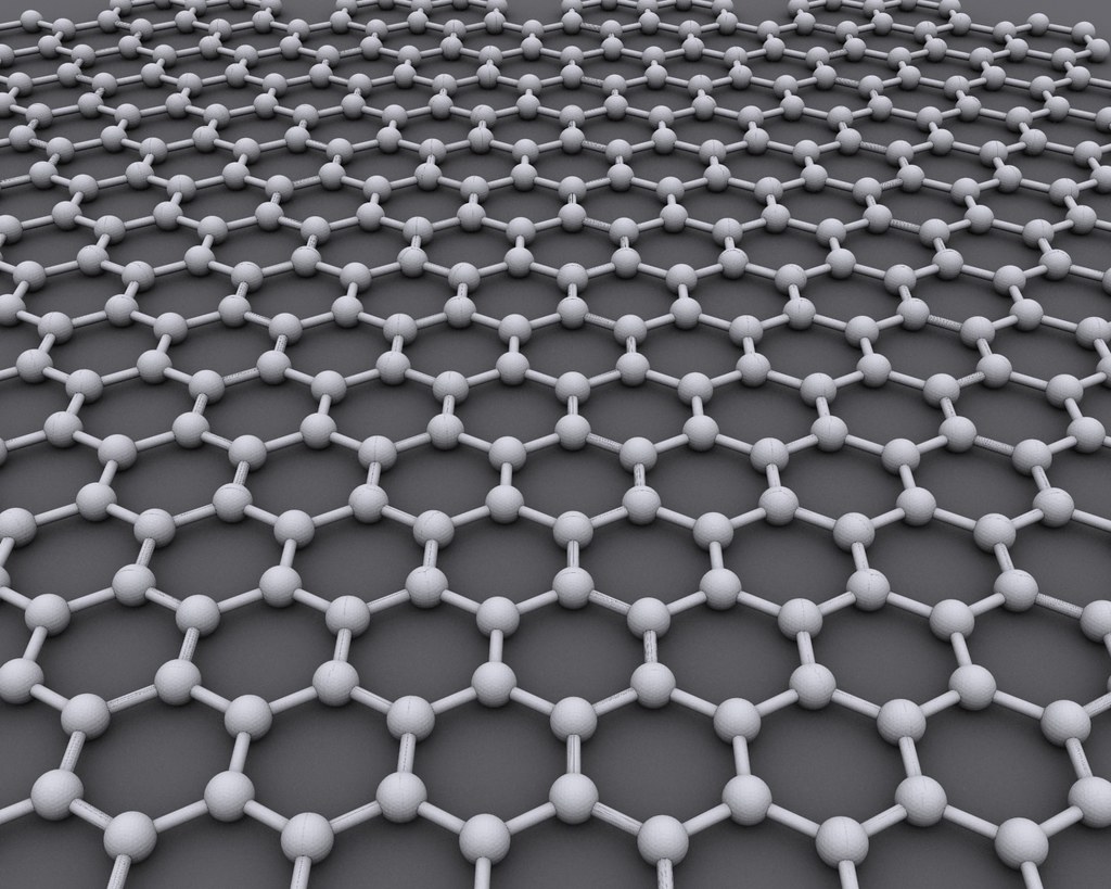 Model of graphene atomic structure (CORE-Materials, Flickr)